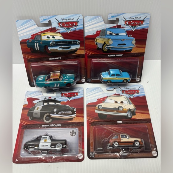 Disney Other - LOT Disney Pixar Cars Diecast Tubbs, Sheriff Mario Andretti, Vladimir Trunkov